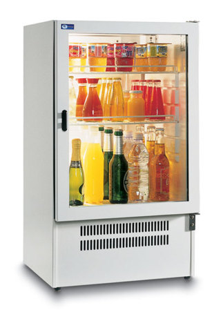 75л Мини холодильник  со стеклянной дверцей для гостиницы и офиса Vitrifrigo LT75PV