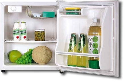 59л Серебристый мини холодильник для офиса DAEWOO FR-052A