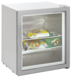 92л Мини холодтльник морозильный со стеклянной дверью Scan SD 75