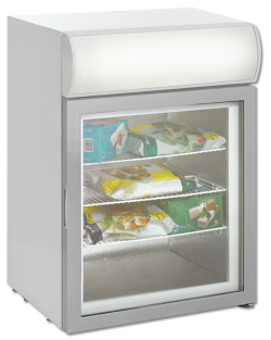 Морозильный мини холодильник  с подсвечиваемым навесом для рекламы Scan SD 92