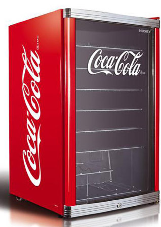 105л Маленький холодильник для напитков (люминесцентная аппликация с подсветкой) Scan HighCube