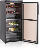 210л Винный холодильник на 69 бутылок вина  с 2-мя температурными зонами Severin KS 9888