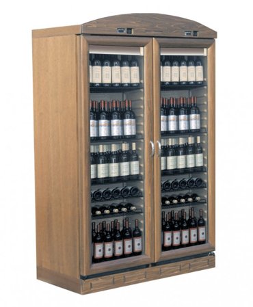 Двухдверный винный шкаф из дерева MAPET WN80 GLD