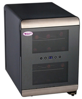 Винный шкаф с 1-ой температурной зоной на 12 бутылок Cold Vine JC-35D