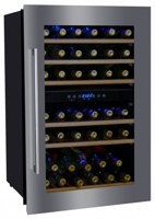 130л Встраиваемый винный шкаф на 41 бутылок Dunavox DX-41.130BSK