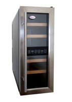 33л Винный холодильник с 2-мя температурными зонами  на 12 бутылок Cold Vine JC-33D