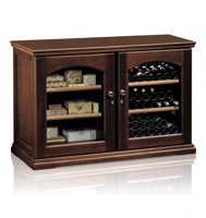 340л Винный холодильник из дерева для раздельного хранения белого, красного вина или сигар на 100 бутылок IP INDUSTRIE CEX 2151 LVU ВЕНГЕ