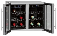 32л Двухзонный винный холодильник на 12 бутылок вина  Bomann KSW 192