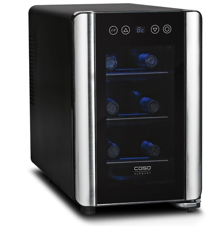 25л Винный мини холодильник на 6 бутылок CASO WineCase 6