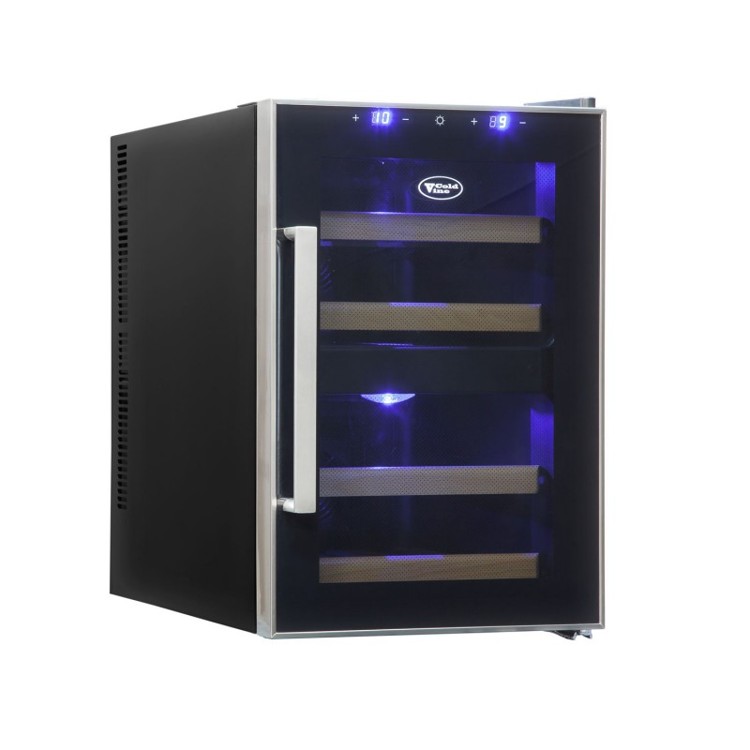 33л Винный холодильник на 12 бутылок с 2-мя температурными зонами Cold Vine C12-TBF2