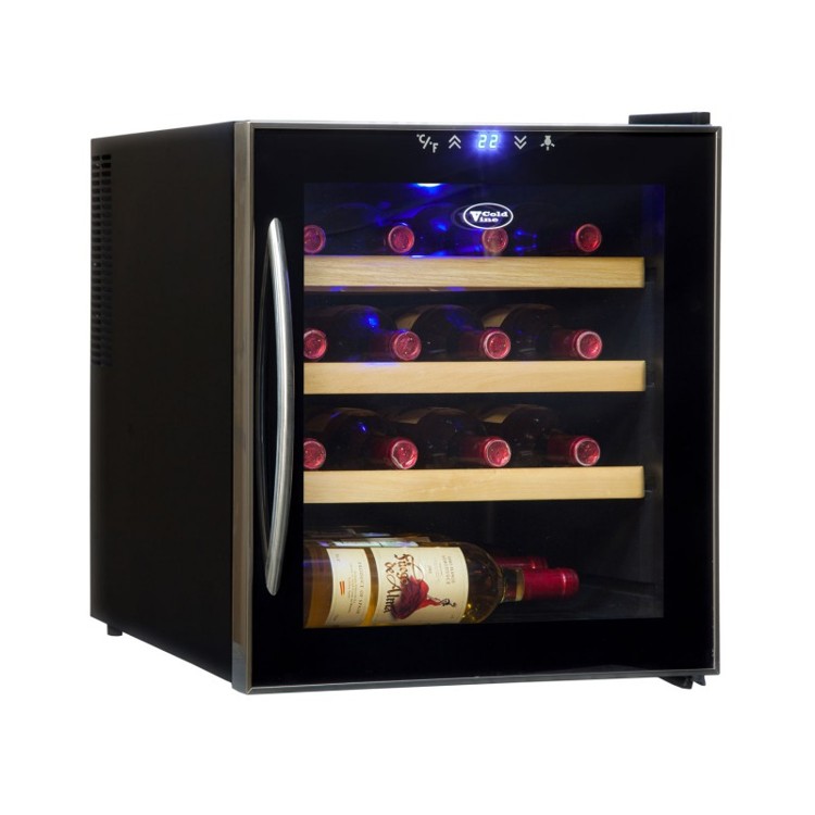 46л Винный холодильник на 16 бутылок с 1-ой температурной зоной Cold Vine C16-TBF1