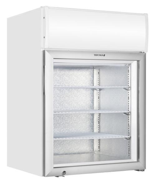 113л Мини холодтльник морозильный со стеклянной дверью TEFCOLD UF100GCP