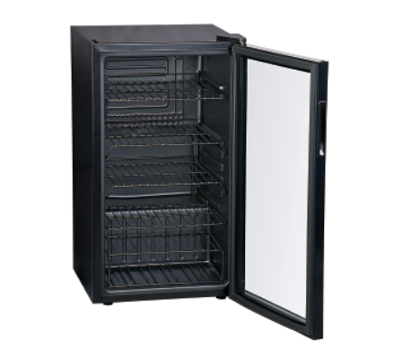 Компрессорный мини холодильник со стеклянной дверью COOLEQ TBC85