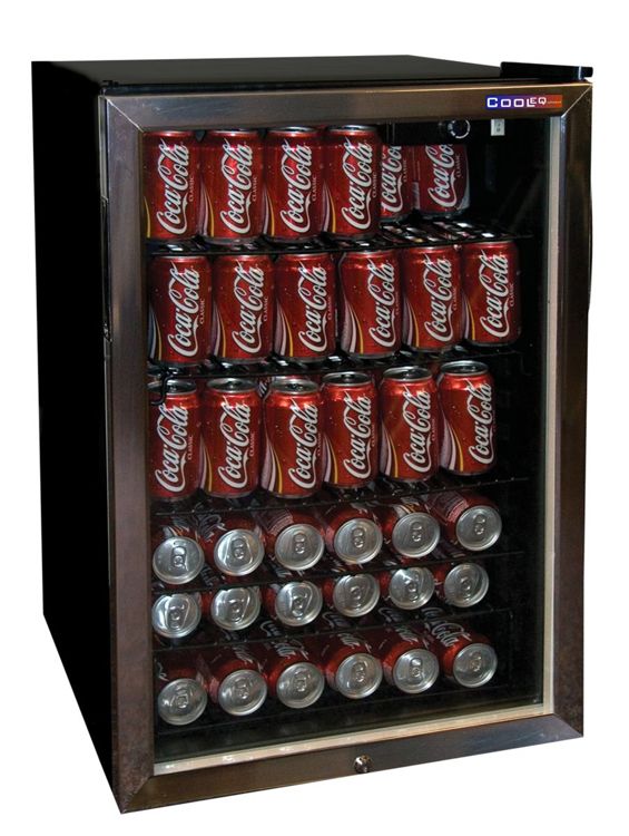 Минихолодильник витрина для напитков Cooleq TBC145