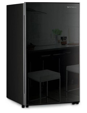 черный мини холодильник DAEWOO FN-15B2B