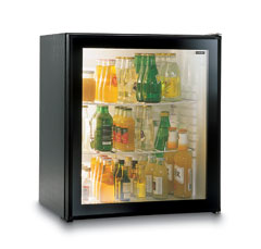 55л  Абсорбционный мини холодильник  со стеклянной дверцей для офиса и гостиниц Vitrifrigo C600SV