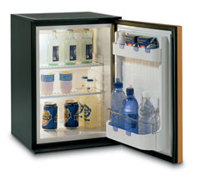 42л Абсорбционный мини холодильник минибар с отделкой под дерево для гостиницы или офиса Vitrifrigo C420 L