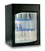 42л  Мини холодильник минибар с прозрачной дверью  для гостиницы или офиса Vitrifrigo C420 V